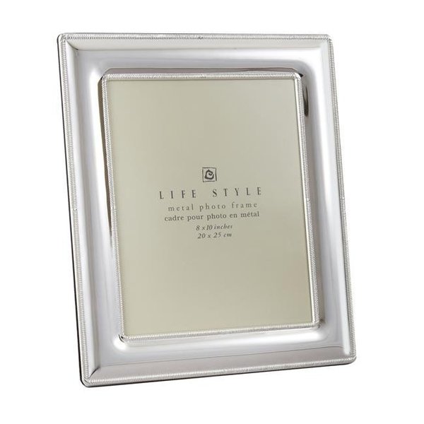 Jiallo Jiallo 81138 8 x 10 in. Stainless Steel Photo Frame - Classic Convex Lacquer 81138